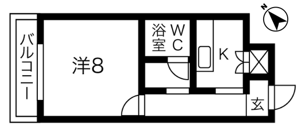 コープオリンピア笹口の物件間取画像